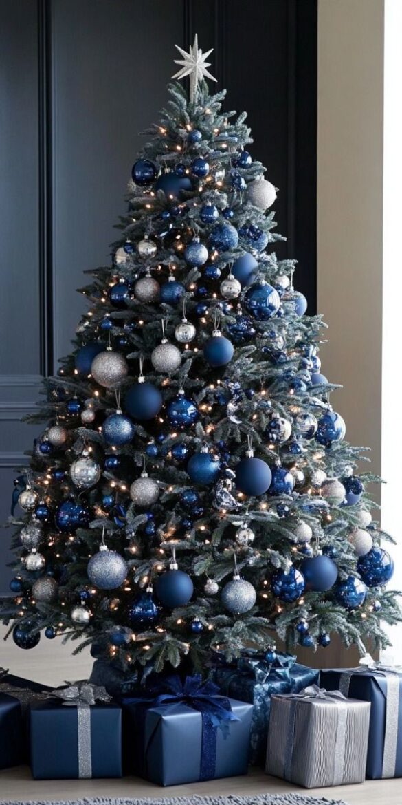 Blue Christmas Tree for Christmas Home Decoration