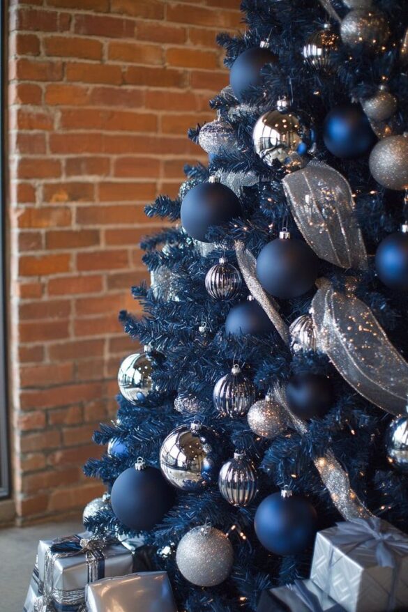 Blue Christmas Tree for Christmas Home Decoration