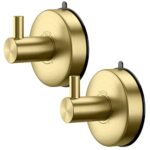 DGYB Gold Suction Cup Shower Hooks - Set of 2