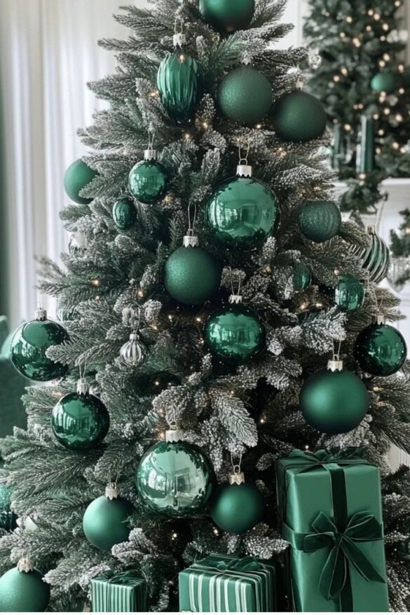 Green Christmas Tree Home Decor