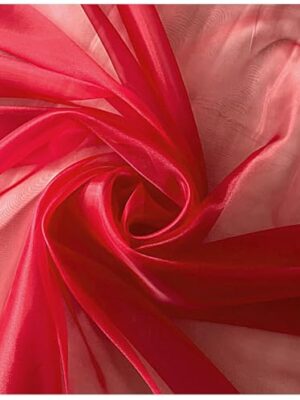 Pack of 20 yards Red Sheer Organza Fabric