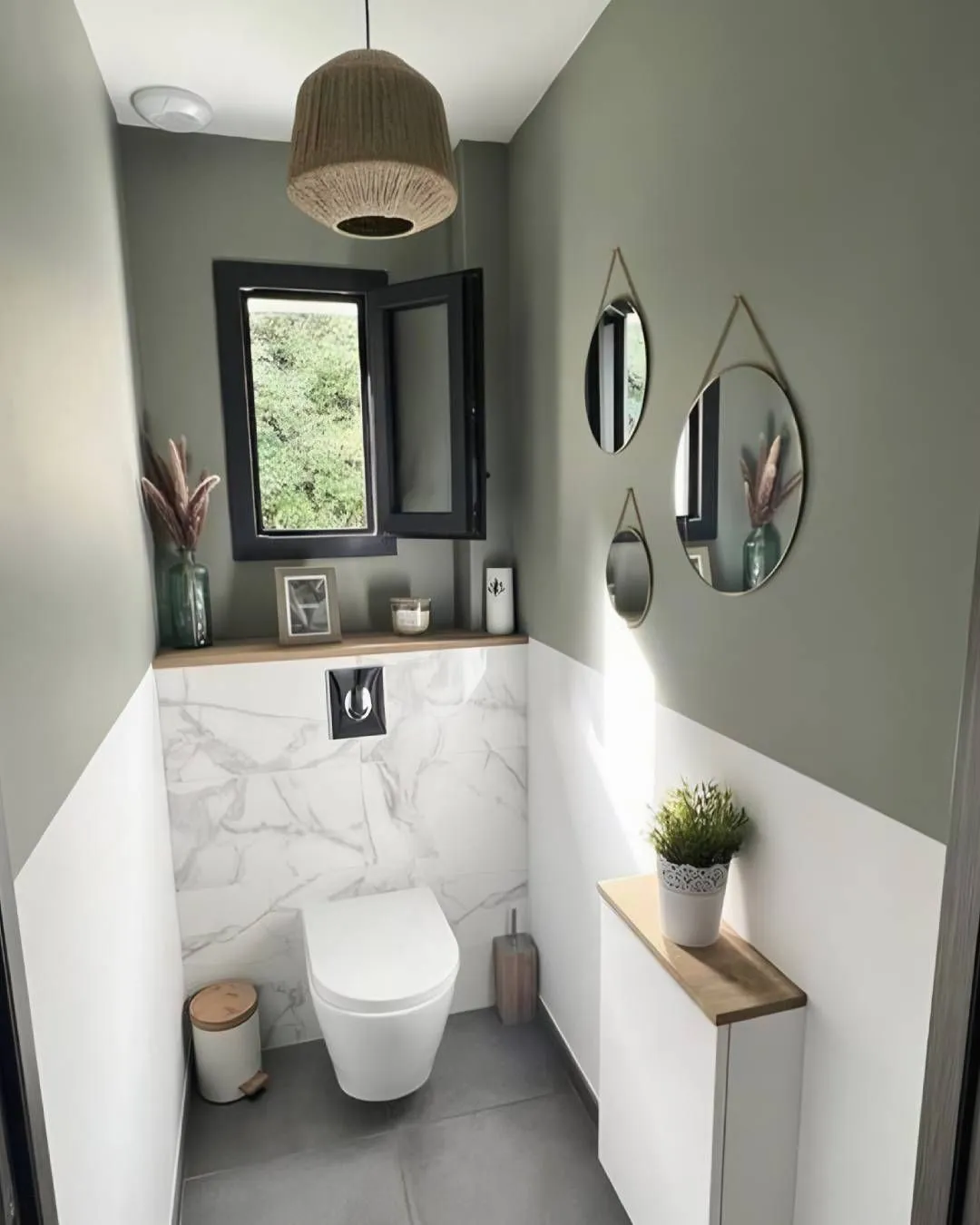 Compact Elegance: A Scandinavian-Inspired Design - Scandinavian design focuses on simplicity, functionality, and natural elements, making it a perennial favorite for small bathrooms. It’s a style that feels fresh yet enduring, perfect for those who love elegant bathroom design with a cozy touch.