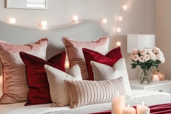 Lighting plays a crucial role in creating a romantic atmosphere. Incorporate string lights, lanterns, and candles throughout your space to achieve a warm and cozy glow. Battery-operated candles are perfect for a safe, hassle-free option that still delivers on ambiance.