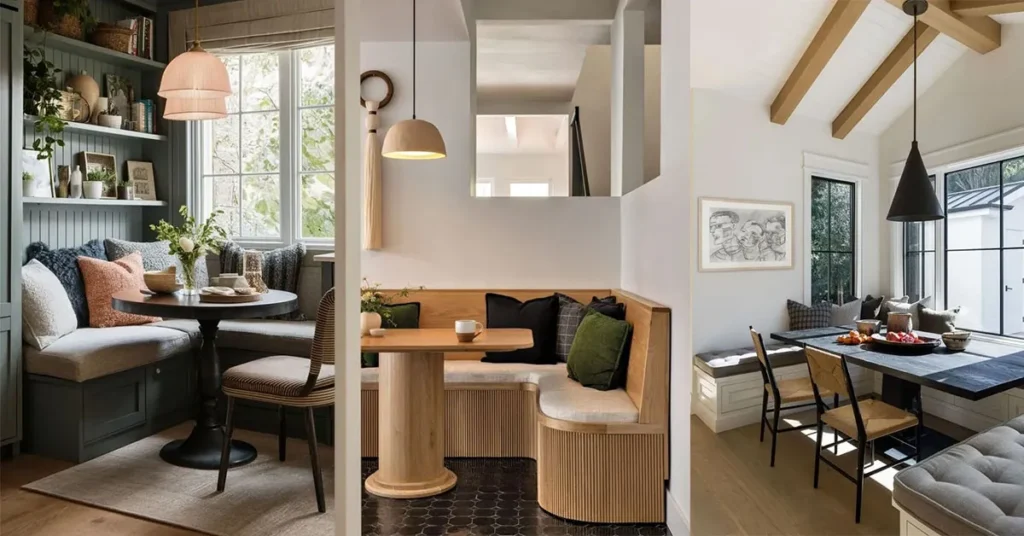 Discover 2025's best corner dining nook trends—cozy, stylish, and space-saving ideas for a functional and elegant dining space.