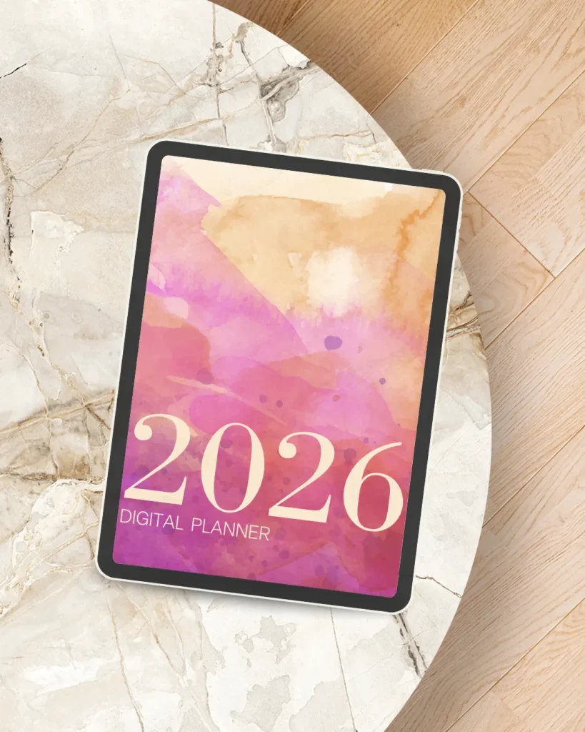 Discover the All-in-One Digital Planner 2026 designed to keep you organized throughout the year. This versatile planner integrates with Apple Calendar and Google Calendar for seamless event and reminder management. Customize with stickers, icons, and widgets to make it your own. Compatible with top PDF annotation apps like GoodNotes, Notability, and more. Perfect for organizing goals, wellness, productivity, and daily tasks.