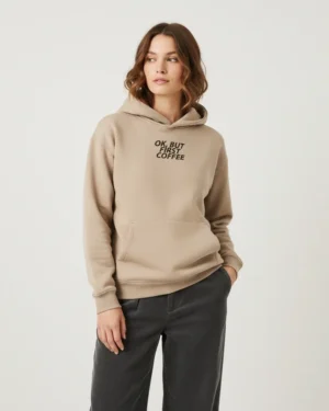 POV: It’s you, the city view, and a hot cup of coffee. The Espresso Hoodie is the ultimate loungewear for caffeine lovers. Featuring a vintage Moka pot graphic and premium fleece fabric, it’s designed for slow mornings and cozy vibes. The perfect oversized hoodie for your collection.