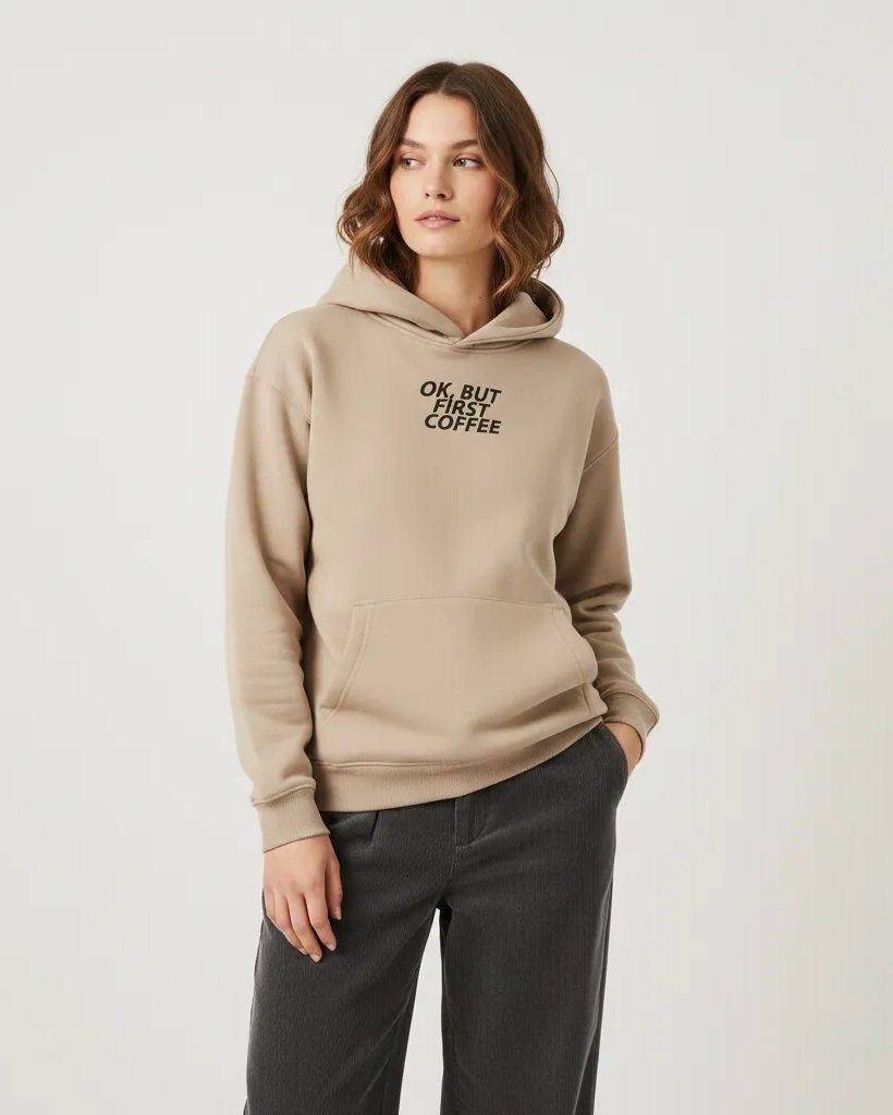 Espresso Graphic Hoodie | Cozy Morning Routine & Coffee Aesthetic POV: It’s you, the city view, and a hot cup of coffee. The Espresso Hoodie is the ultimate loungewear for caffeine lovers. Featuring a vintage Moka pot graphic and premium fleece fabric, it’s designed for slow mornings and cozy vibes. The perfect oversized hoodie for your collection.