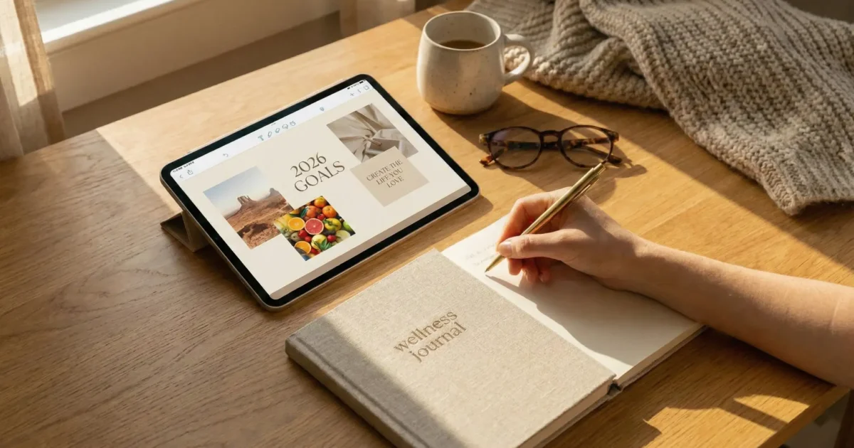 evel up your planning game! Create the ultimate aesthetic vision board right in your digital journal. Manifest your dreams in style! ✨ #visionboard #digitalplanning #vibes