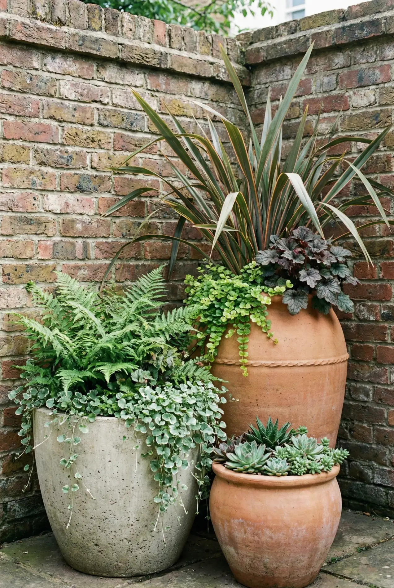 Can't dig? No problem. How to style large container gardens to transform a rental patio or balcony. #containergarden #renterhacks