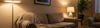 Your room doesn’t need new decor. It needs 3 layers of light. Copy this ambient, task, and accent setup for an instantly warmer, moodier living room. Save this for your next night-time refresh. #layeredlighting #moodlighting #ambientlighting #livingroomdecor #cozyhome #homedecorideas #lightingideas #lamps #warmlighting #interiordesign #rentfriendlydecor #homeinspo