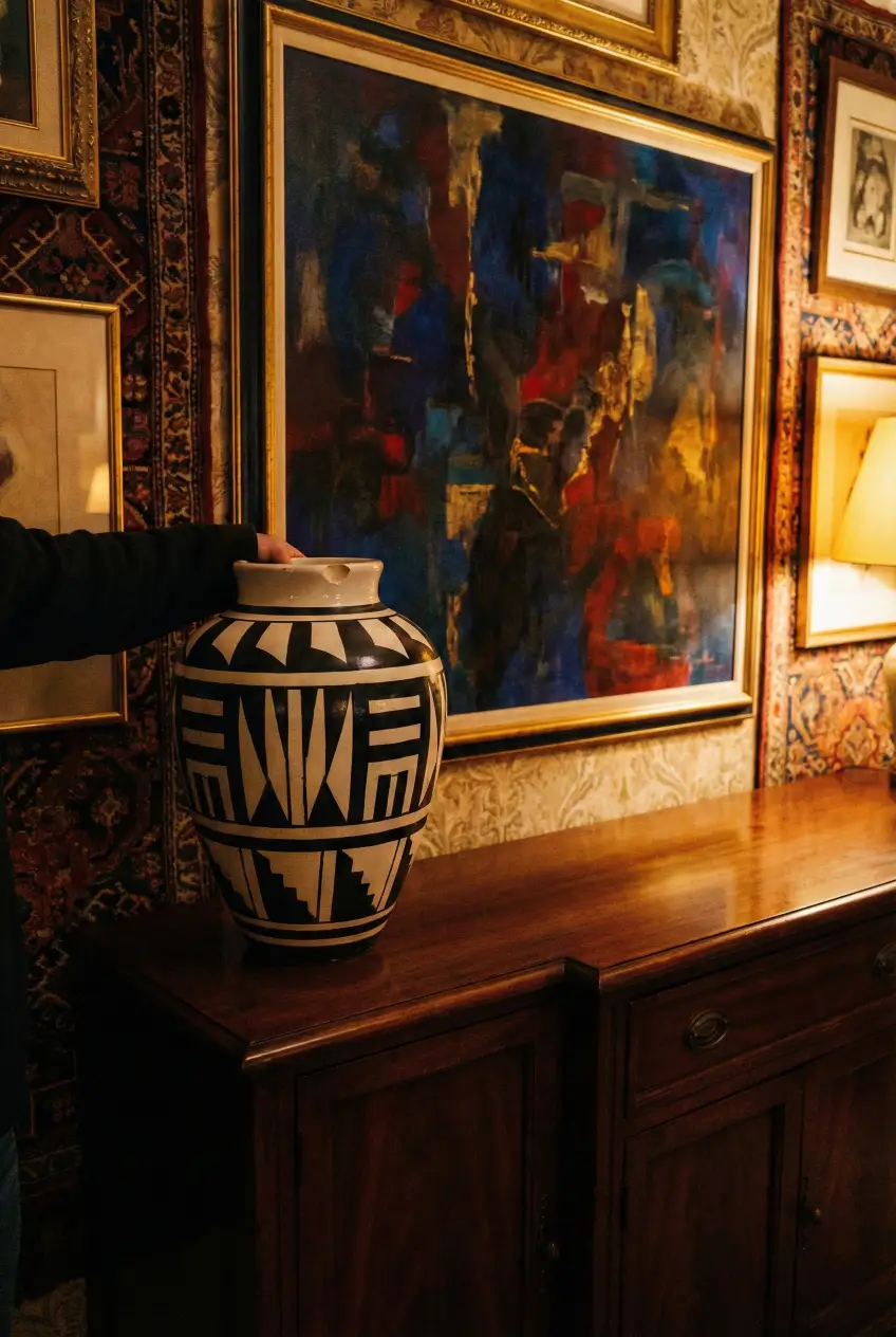 Negative space is what makes maximalism look expensive. Protect one calm zone in every room so your bold pieces feel intentional. Save this rule and try it today. Save for later. #maximalistdecor #negativespace #decorrules #homestylingtips #layereddecor #cozyhome #interiorstyling #eclecticdecor #homeinspo #warminteriors #decorhacks #livingroomdecor