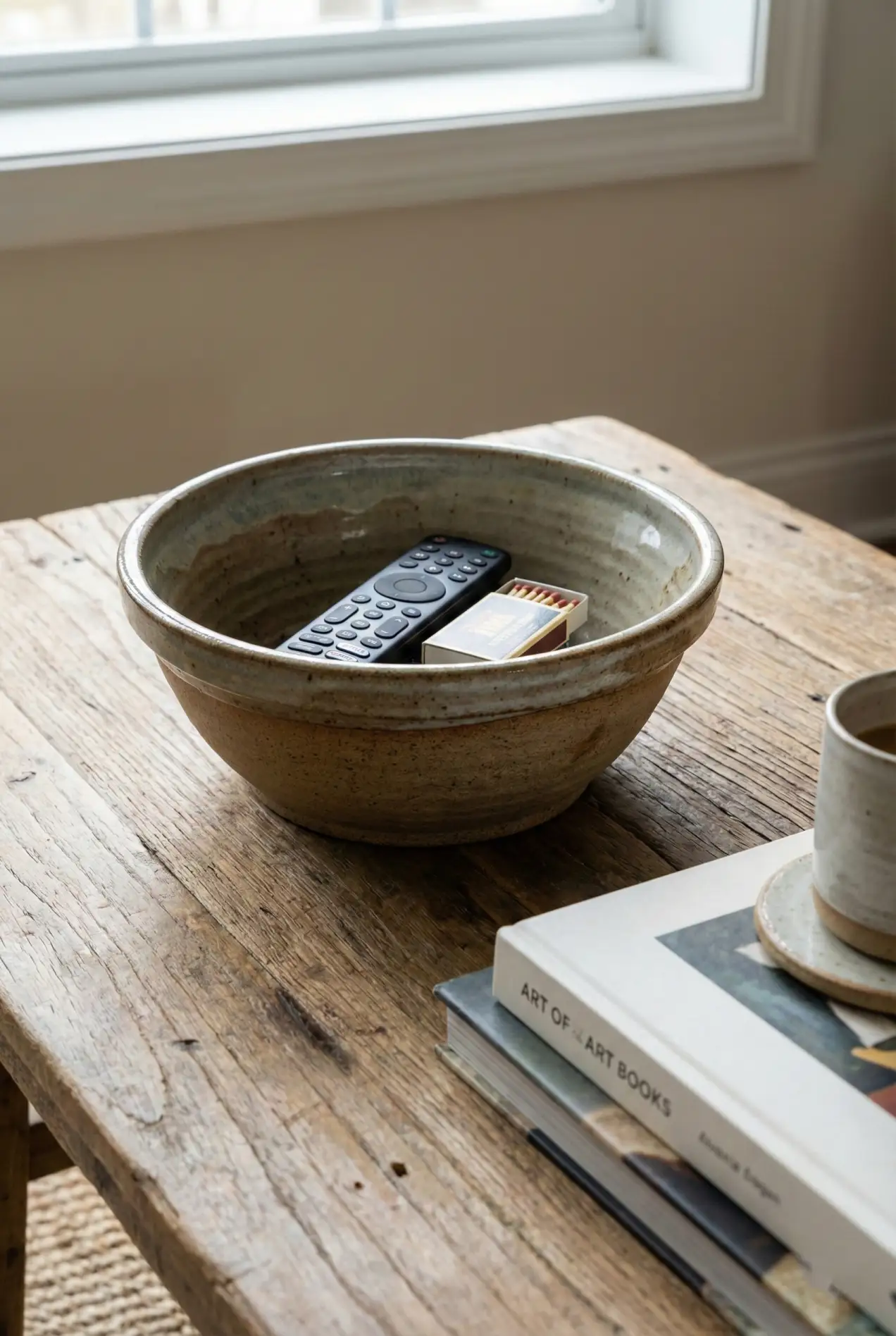 Don't buy a new vase. Use your ceramic bowls and pitchers as decor. The 'Wrong Theory' styling trick designers love. #HomeStyling #DecorHacks