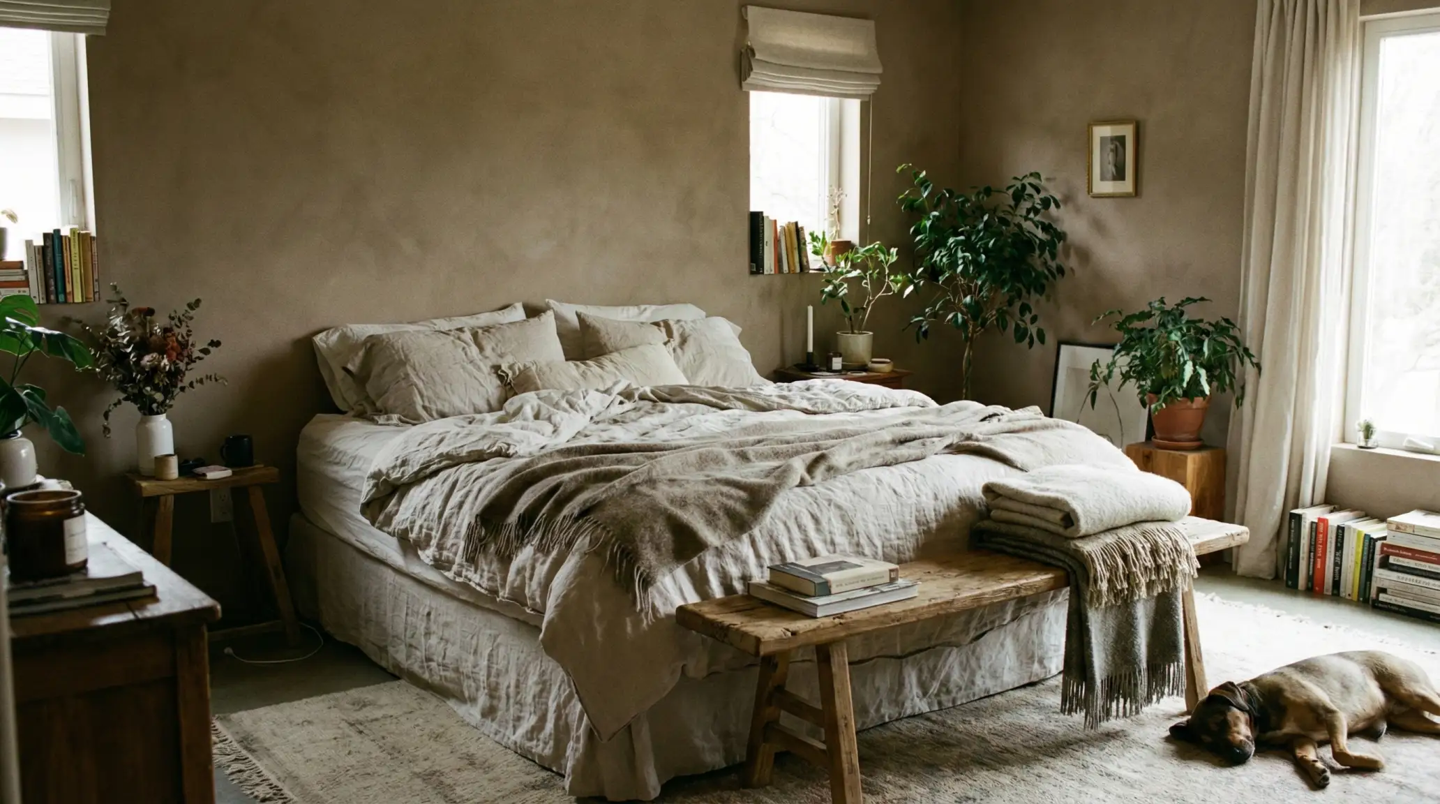 Looking for the perfect bedroom paint color? These warm neutrals create an instant cozy sanctuary. See why taupe is the new gray for calming master bedrooms.