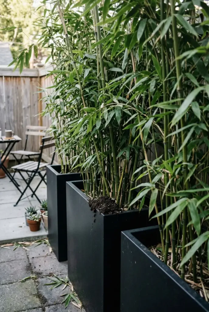 You do not need a big yard to create privacy with plants. Tall narrow planters and vertical greenery can block views without taking up space. Perfect for patios and compact backyards.

Save this plant idea for later.

#privacyplants #smallgardenideas #backyarddesign #patioinspiration #gardenprivacy #bambooplant #smallbackyard